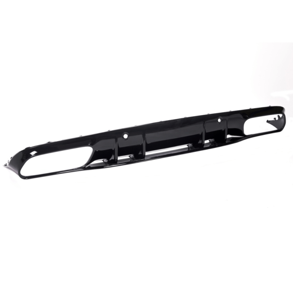 Sport-Heckdiffusor Schwarz glänzend für Mercedes C-Klasse C205 Coupe / A205 Cabrio Facelift AMG-Line (2018-2023)