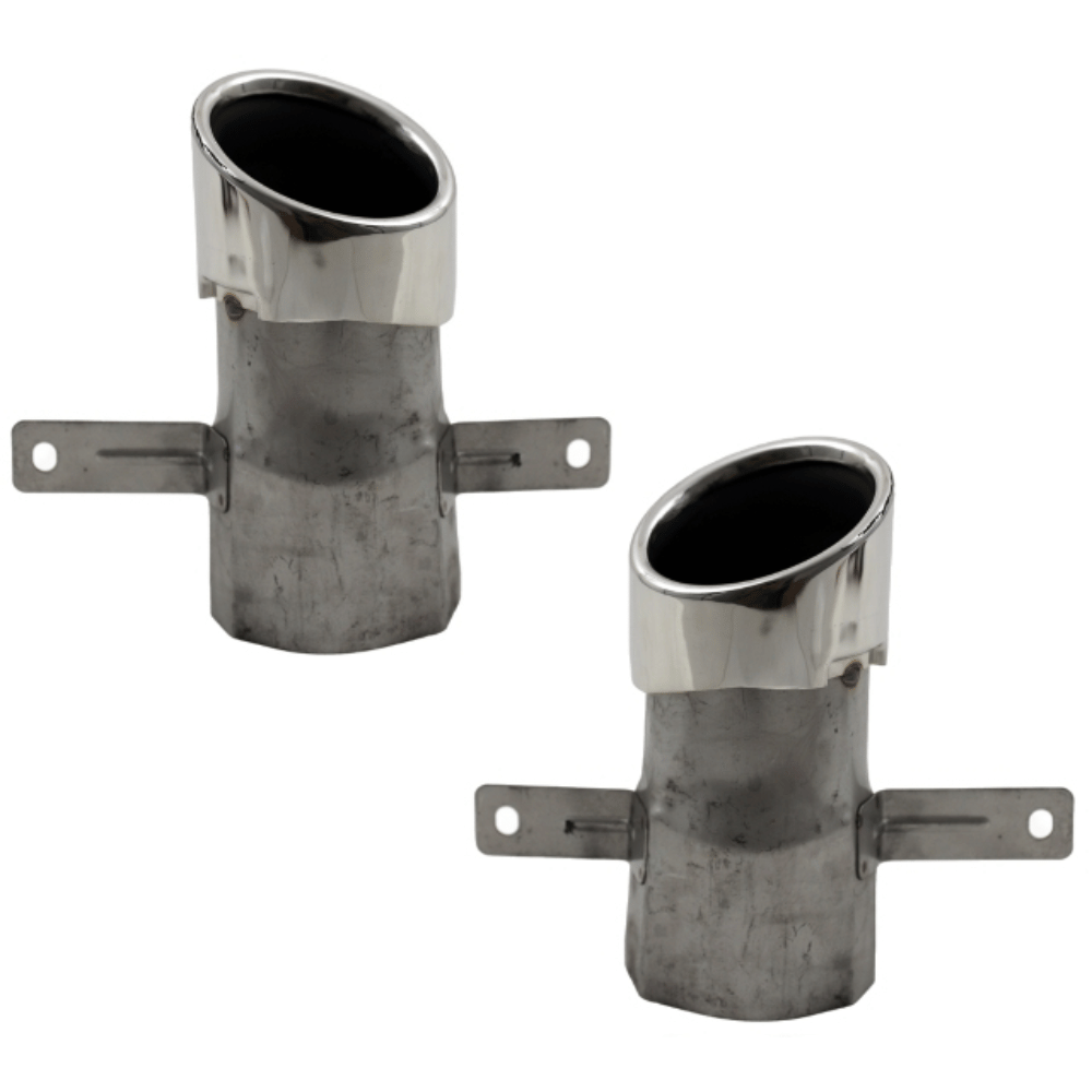 Sport Auspuffblenden Set 1-Rohr Chrom - Passend für Mercedes A-Klasse W177 Hatchback