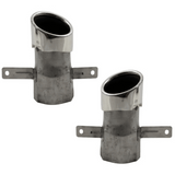 Sport Auspuffblenden Set 1-Rohr Chrom - Passend für Mercedes A-Klasse W177 Hatchback