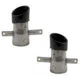 Sport Auspuffblenden Set 1-Rohr Schwarz Lackiert - Passend für Mercedes A-Klasse W177 Hatchback