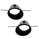 Sport Auspuffblenden Set 1-Rohr Schwarz Lackiert - Passend für Mercedes A-Klasse W177 Hatchback