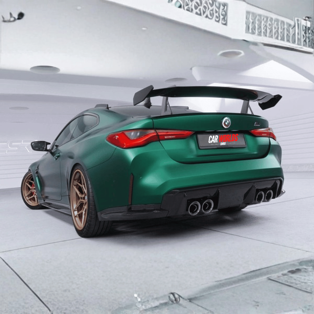 Schwanenhals Heckflügel mit ABE (TTG) | BMW 4er G22 / M4 G82 Coupé (ab 2020) | Design 01 | SHF017-D02-F