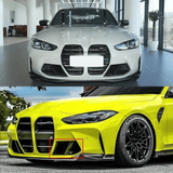 Lufteinlass-Abdeckungen Frontschürze für BMW M3 (G80) & M4 (G82 G83) – Carbon-Optik / Glanz-Schwarz