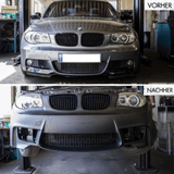 ABE *Bodykit Stoßstange vorne Heck+Nebel+ Diffusor Duplex passt für BMW 1er E81 E87 nicht M M1 - CarWorlds GmbH