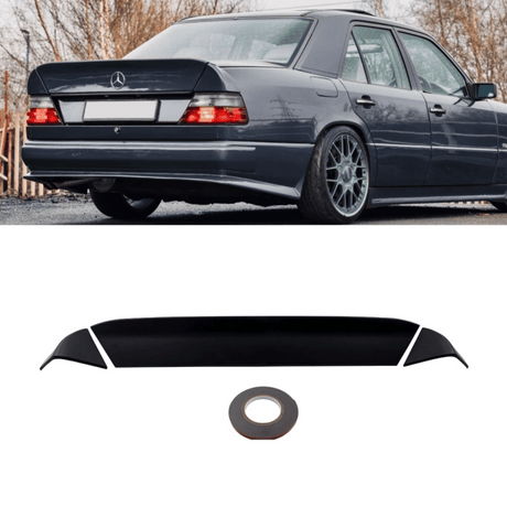 ABS Sport Paket Heckspoiler Kofferraum 3 - teilig Schwarz - Passend für Mercedes E - Klasse W124 Limousine 1985 - 1995 - CarWorlds GmbH