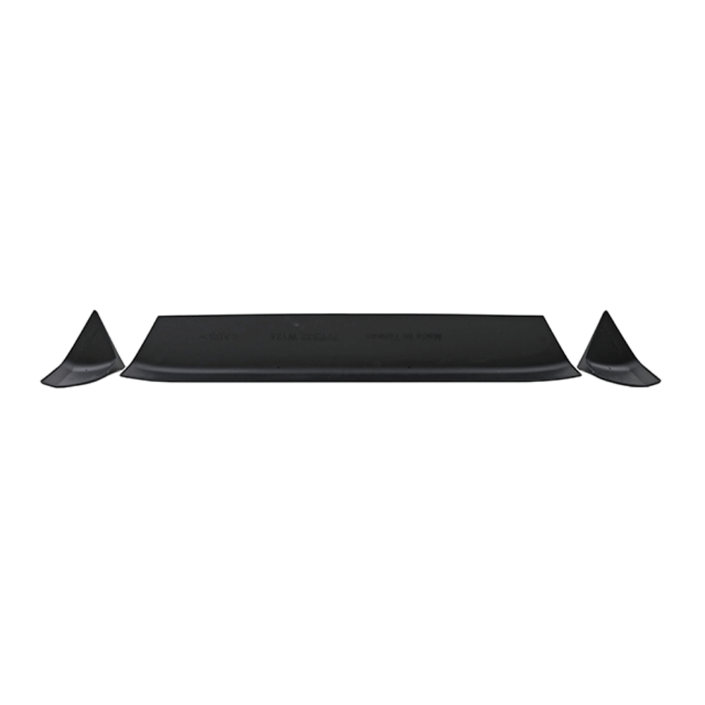 ABS Sport Paket Heckspoiler Kofferraum 3 - teilig Schwarz - Passend für Mercedes E - Klasse W124 Limousine 1985 - 1995 - CarWorlds GmbH