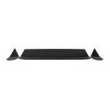 ABS Sport Paket Heckspoiler Kofferraum 3 - teilig Schwarz - Passend für Mercedes E - Klasse W124 Limousine 1985 - 1995 - CarWorlds GmbH