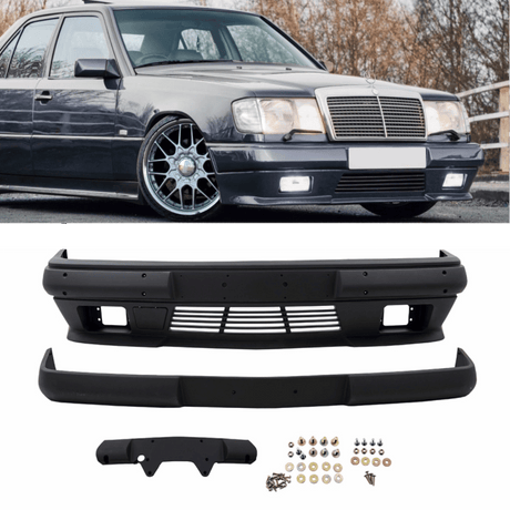 ABS Sport Paket Stoßstange Vorne Komplett - Passend für Mercedes E - Klasse W124 Limousine & T - Modell 1985 - 1995 - CarWorlds GmbH