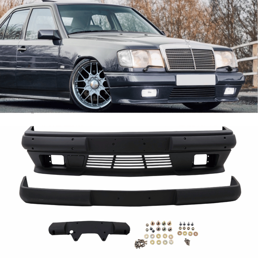 ABS Sport Paket Stoßstange Vorne Komplett - Passend für Mercedes E - Klasse W124 Limousine & T - Modell 1985 - 1995 - CarWorlds GmbH