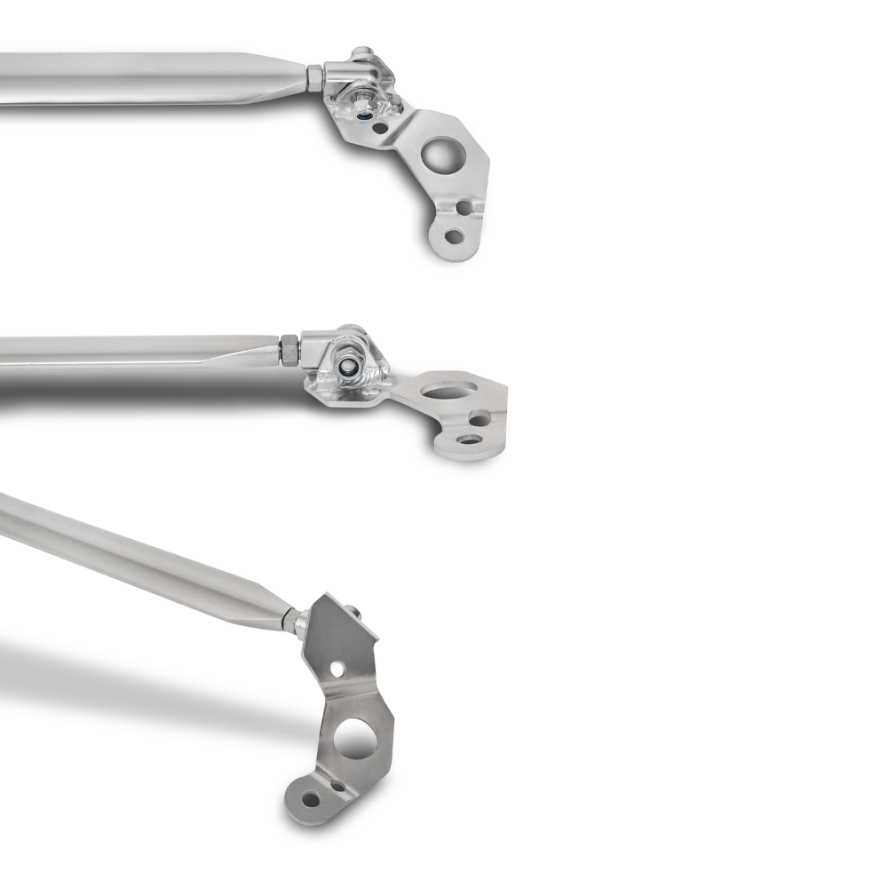Aluminium Domstrebe verstellbar passend für BMW 1er E81, E82, E87 und E88 nur Diesel, Bj. 2004 - CarWorlds GmbH