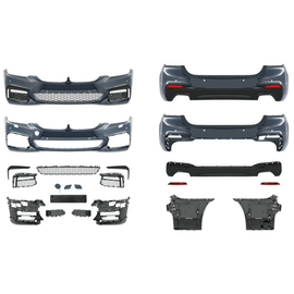 AN 540i Sport Umbau Bodykit Stoßstange Vorne Seite Hinten passt für BMW 5er G30 Limousine auch M - Paket 17 - CarWorlds GmbH