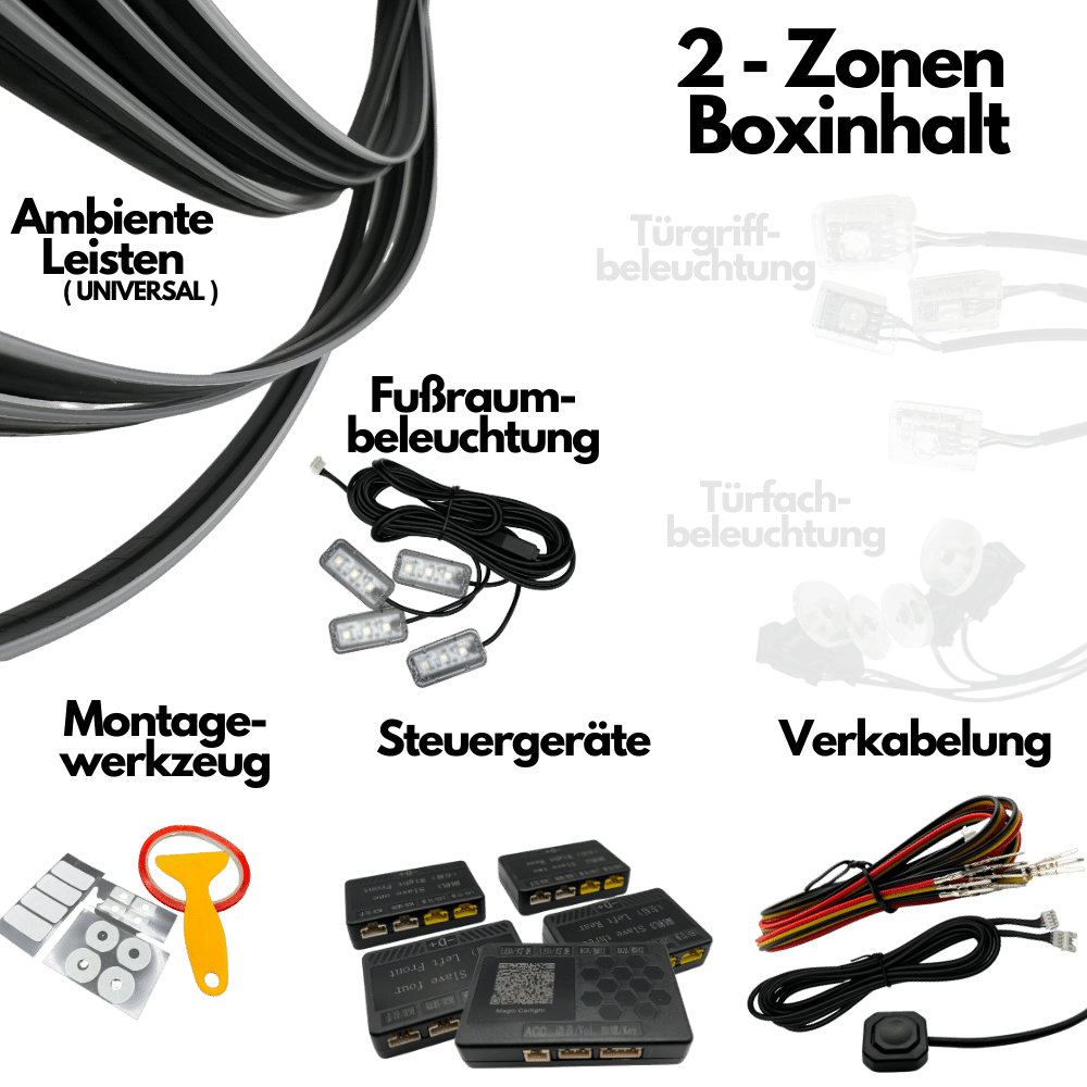 4 Zonen Ambiente + RGB + APP – Bimmer-Garage