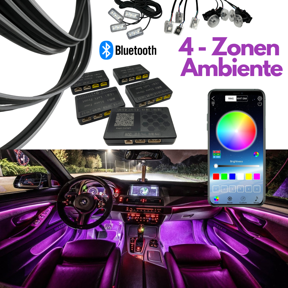 4 Zonen Ambiente + RGB + APP – Bimmer-Garage