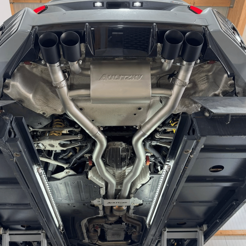 Aulitzky Auspuffanlage für BMW M2 (G87) S58 – ECE, 3" Edelstahl, Klappensteuerung, gestrahlt/ungestrahlt - CarWorlds GmbH