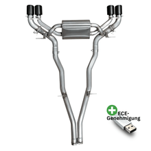 Load image into Gallery viewer, Aulitzky Auspuffanlage für BMW M5 (G90/G99) 727PS S68 – ECE, Klappensteuerung, gestrahlt/ungestrahlt - CarWorlds GmbH