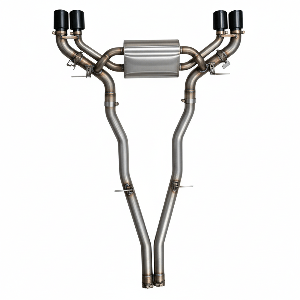 Aulitzky Auspuffanlage für BMW M5 (G90/G99) 727PS S68 – ECE, Klappensteuerung, gestrahlt/ungestrahlt - CarWorlds GmbH