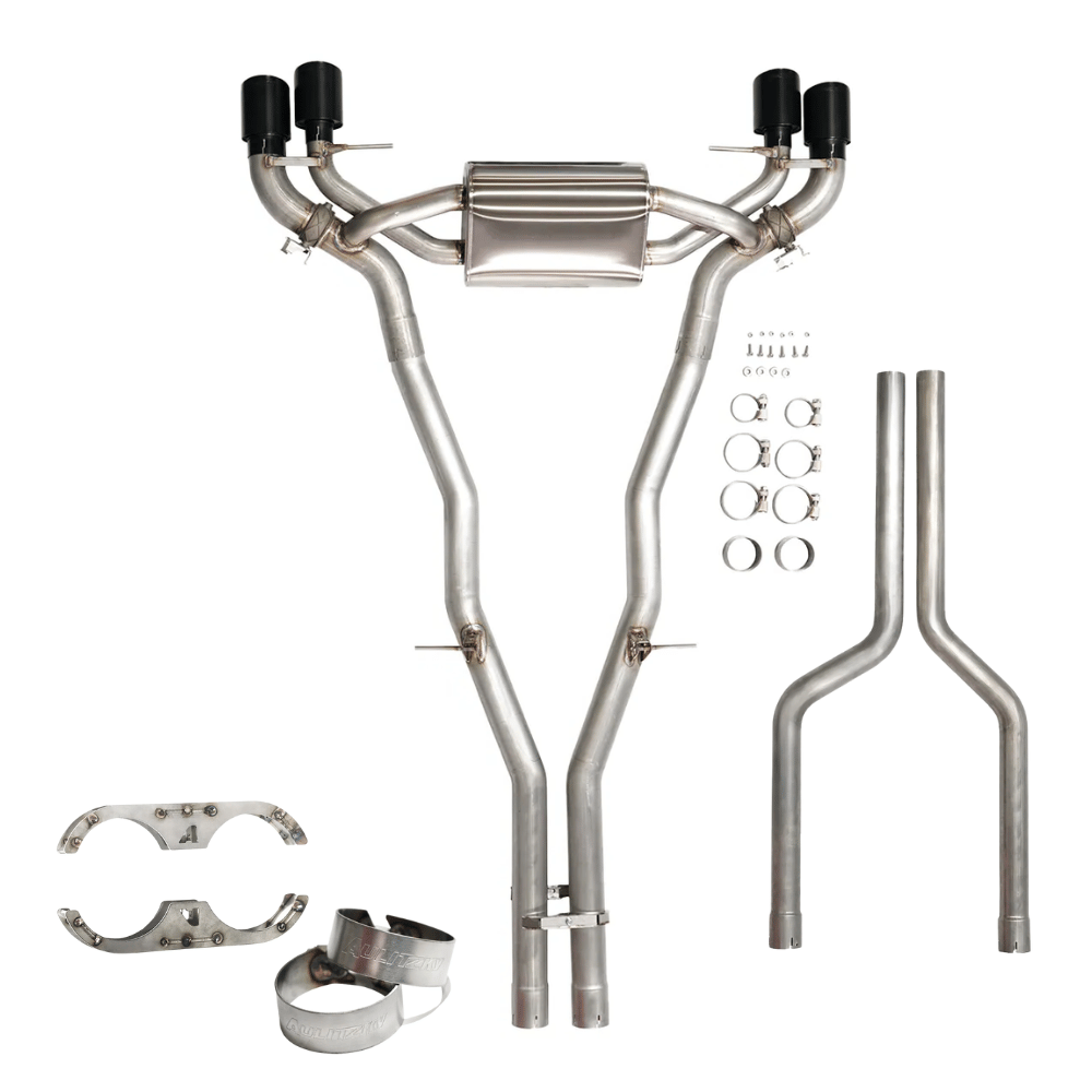 Aulitzky Auspuffanlage für BMW M5/M8 (F90/F92) S63 – ECE, Klappensteuerung, OPF/Non - OPF, gestrahlt/ungestrahlt - CarWorlds GmbH