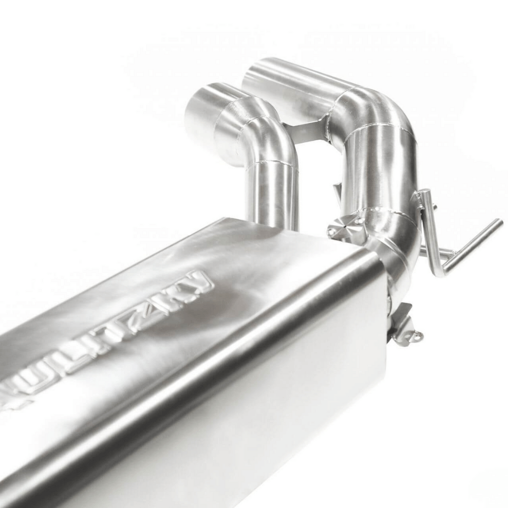 Aulitzky Auspuffanlage für Mercedes - Benz G63 AMG (W463) – ECE, Edelstahl, 89mm Endrohre - CarWorlds GmbH