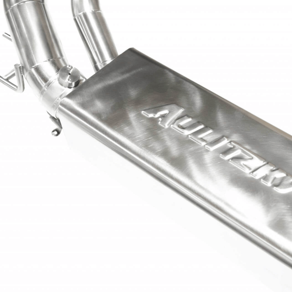 Aulitzky Auspuffanlage für Mercedes - Benz G63 AMG (W463) – ECE, Edelstahl, 89mm Endrohre - CarWorlds GmbH