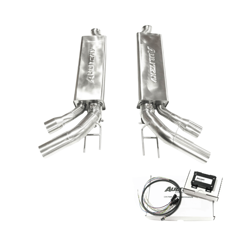 Aulitzky Auspuffanlage für Mercedes - Benz G63 AMG (W463) – ECE, Edelstahl, 89mm Endrohre - CarWorlds GmbH