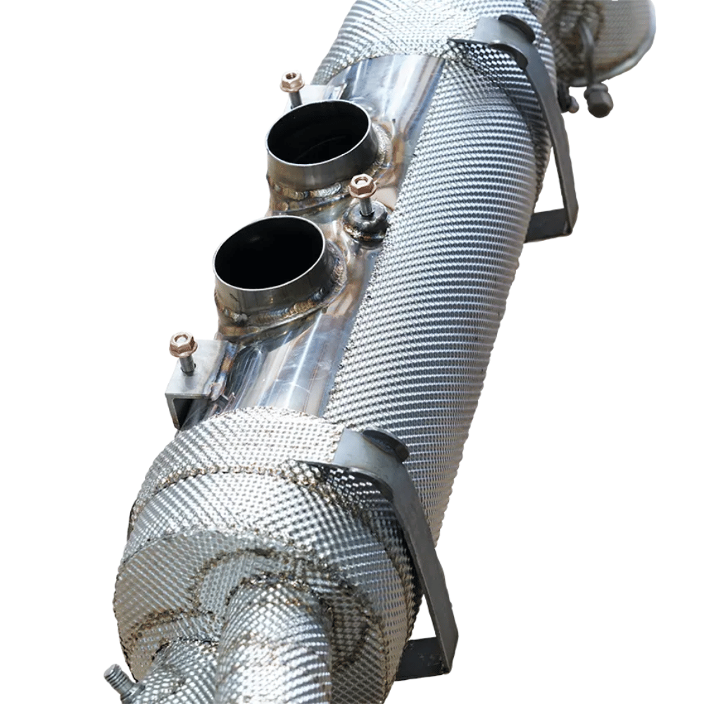 Aulitzky Exhaust | ECE Klappen‑Sportendschalldämpfer (76 mm) | für Porsche 911 GT3 / GT3 RS (992.1) & 911 Speedster (991.2) 4.0 | Variante: mit/ohne Thermo‑Isolierung - CarWorlds GmbH