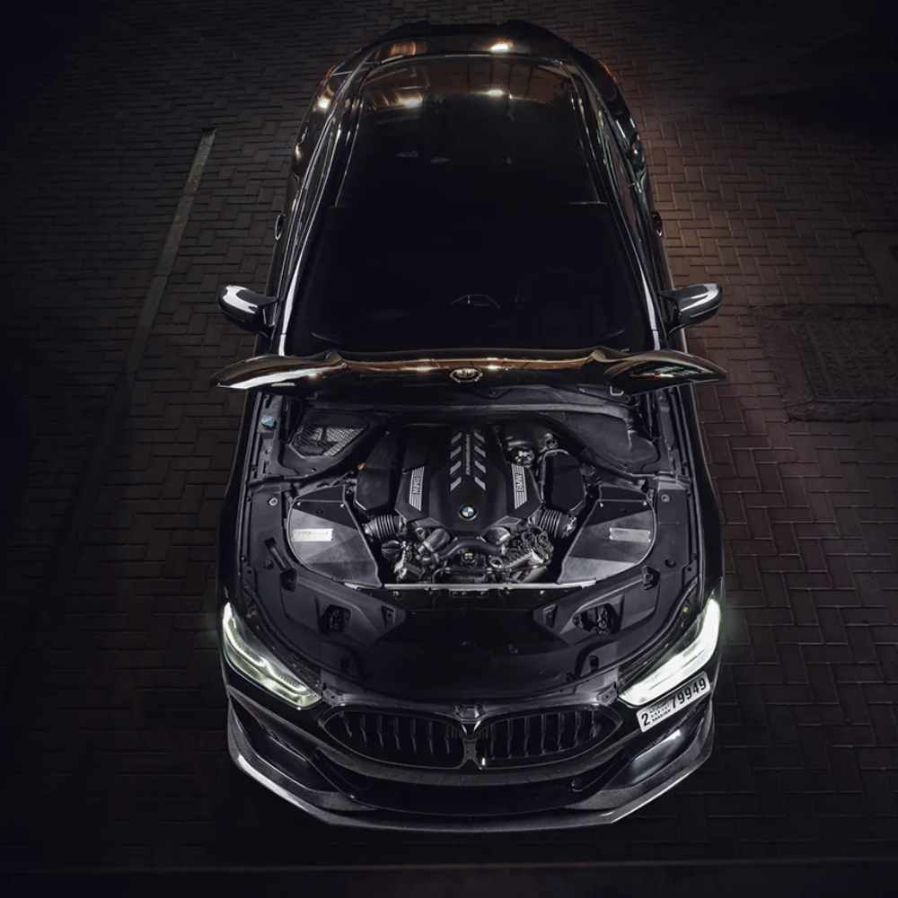 BlackBoost Cold Air Intake für BMW M850i G15 (N63) – Aluminium Airbox + Twin - Flow Trockenfilter (Plug & Play) - CarWorlds GmbH