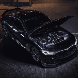 BlackBoost Cold Air Intake für BMW M850i G15 (N63) – Aluminium Airbox + Twin - Flow Trockenfilter (Plug & Play) - CarWorlds GmbH