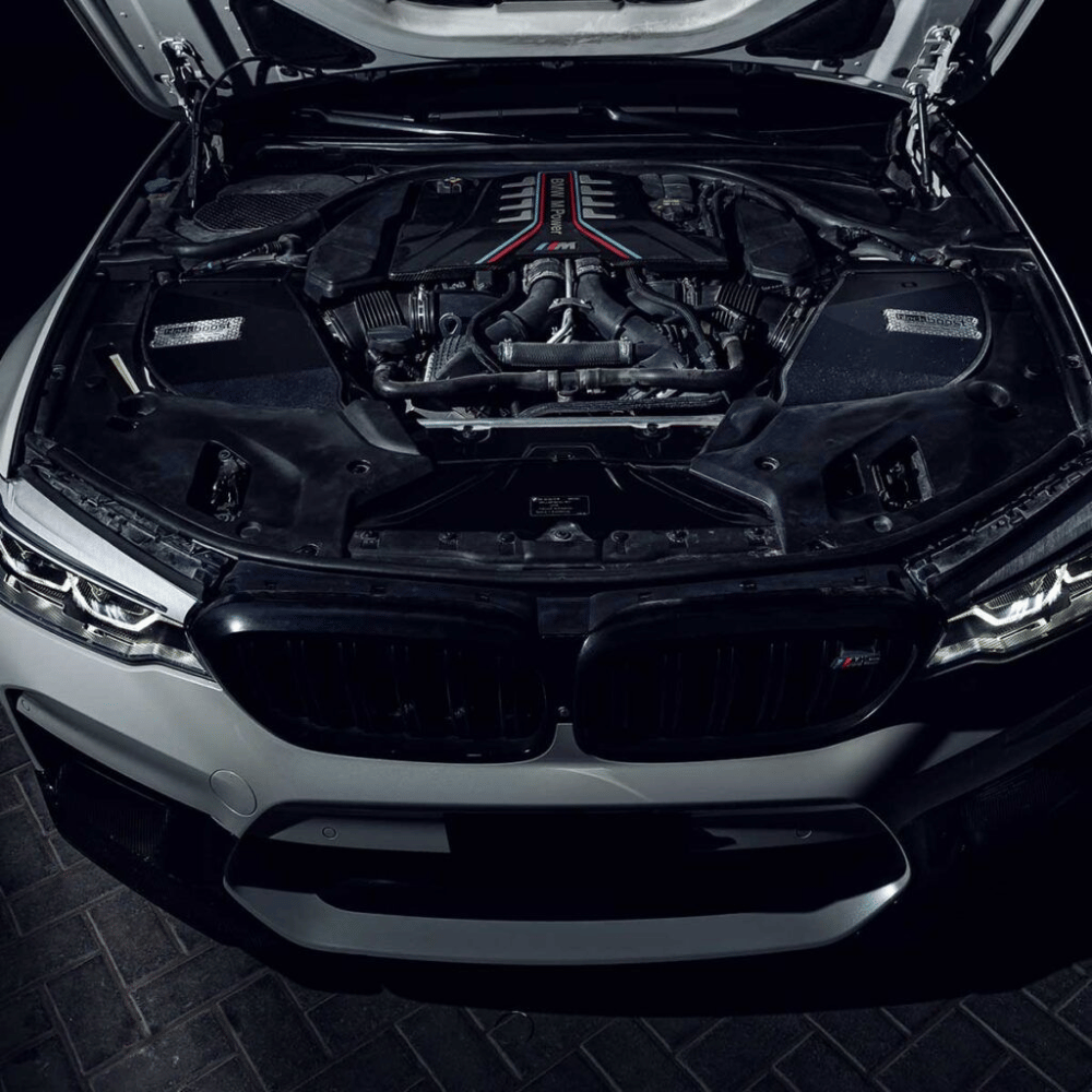 BlackBoost Cold Air Intake System für BMW M5/M8 F9X (S63) – Plug & Play Airbox + 4.3" Twin - Flow Trockenfilter - CarWorlds GmbH