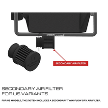 Load image into Gallery viewer, BlackBoost Cold Air Intake System für VW Golf 8 GTI / Clubsport / R (EA888 Gen.4) – 5.5" Twin - Flow Trockenfilter, Plug &amp; Play - CarWorlds GmbH