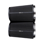 BlackBoost Twin Air Flow Filter Set 110mm – Twin - Flow Trockenfilter (2er Set) für Mercedes - Benz AMG Ansaugung - CarWorlds GmbH