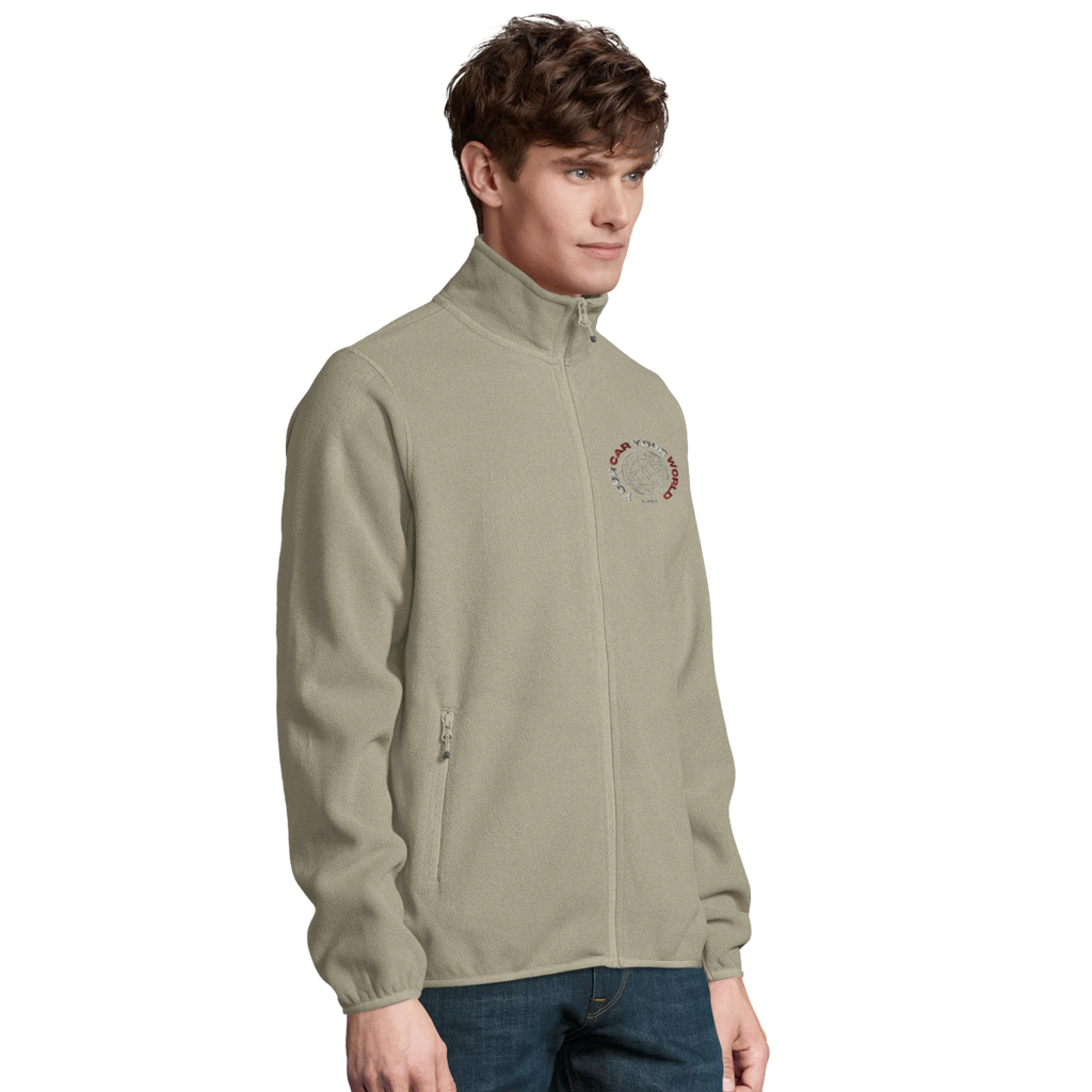 CarWorlds „Drive - Ready“ Microfleece Zip Jacket (Men) – Recycled Edition - CarWorlds GmbH