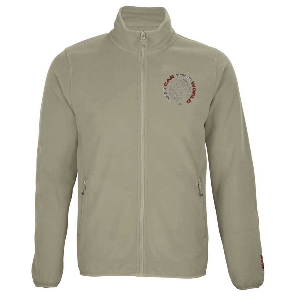CarWorlds „Drive - Ready“ Microfleece Zip Jacket (Men) – Recycled Edition - CarWorlds GmbH