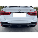 Evo Heckdiffusor Schwarz glanz Carbon lackiert passt für BMW 5er G30 G31 M Paket nicht M5 CS - CarWorlds GmbH
