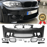 Front Stoßstange + Grill Schwarz passt für BMW 1er E81 E82 E87 E88 nicht M +ABE - CarWorlds GmbH
