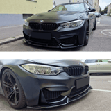 Frontlippe Frontspoiler V2 Breit Hochglanz - Passend für BMW M3 F80 M4 F82 F83 mit ABE - CarWorlds GmbH