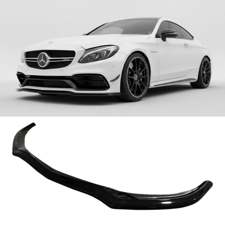 Frontsplitter schwarz - glänzend für Mercedes C - Klasse C205 C63 AMG Coupe mit ABE/TÜV (2016 - 2018) - CarWorlds GmbH
