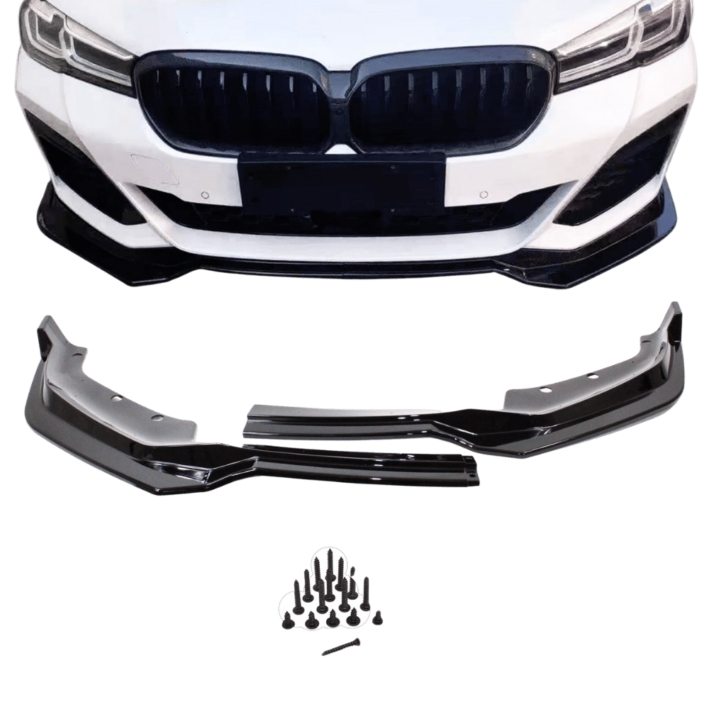 Frontspoiler Ansatz Lippe Stossstange Sport Performance schwarz glänzend passend für G30 & G31 mit ABE 02/2017 - CarWorlds GmbH