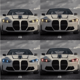 Gelbe LED Angel Eye Module - Passend für BMW 3er 4er LCI Facelift Scheinwerfer - CarWorlds GmbH