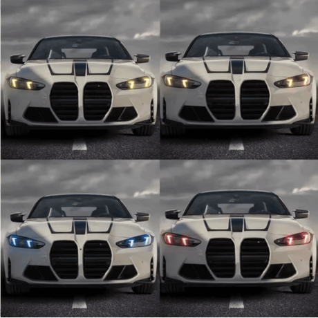 Gelbe LED Angel Eye Module - Passend für BMW 3er 4er LCI Facelift Scheinwerfer - CarWorlds GmbH