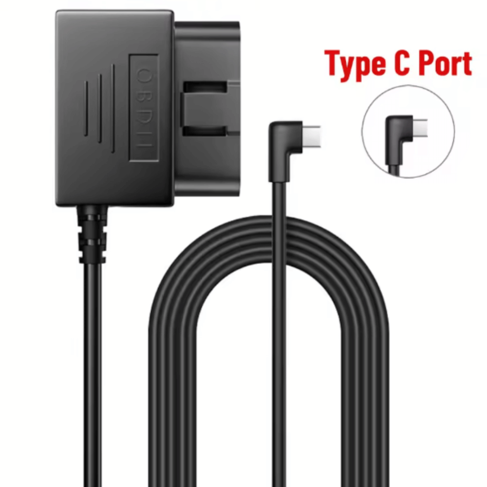 Hardwire Kit OBD USB Typ C - Dashcam Festinstallation über OBD - Port - CarWorlds GmbH