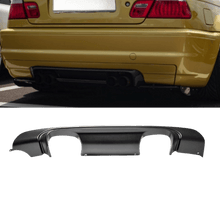 Load image into Gallery viewer, Heckdiffusor Ansatz Schwarz Matt Duplex passt für BMW 3er E46 Limousine Coupe Cabriolet Touring mit M - Paket CSL - CarWorlds GmbH