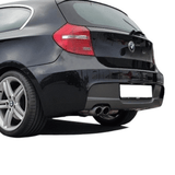 Heckdiffusor Diffusor Schwarz passt für BMW 1er E87 E81 mit M - Paket Stoßstange - CarWorlds GmbH