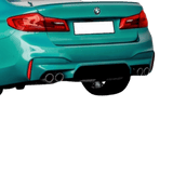 Heckdiffusor Sport Duplex Breit + Reflektoren passt für BMW 5er G30 G31 M - Paket auch M5 - CarWorlds GmbH