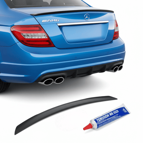 Heckspoilerlippe für Mercedes C - Klasse W204 Limousine (2007 - 2015) - ABS - Kunststoff - CarWorlds GmbH