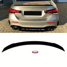 Lataa kuva Galleria-katseluun, Kofferraumspoiler Heckspoiler Schwarz Matt - Passend für Mercedes A - Klasse W177 Limousine - CarWorlds GmbH