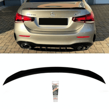 Lataa kuva Galleria-katseluun, Kofferraumspoiler Heckspoiler Schwarz Matt - Passend für Mercedes A - Klasse W177 Limousine - CarWorlds GmbH