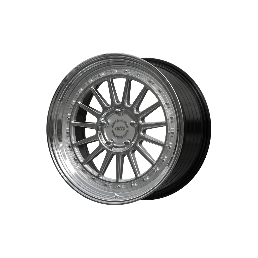 Komplettradsatz Raffa Wheels RF‑04 | 8,5x19 ET45 | LK 5x112 | Audi A3/S3 8V | Silver/Black/Grey/Rosegold Polished - CarWorlds GmbH