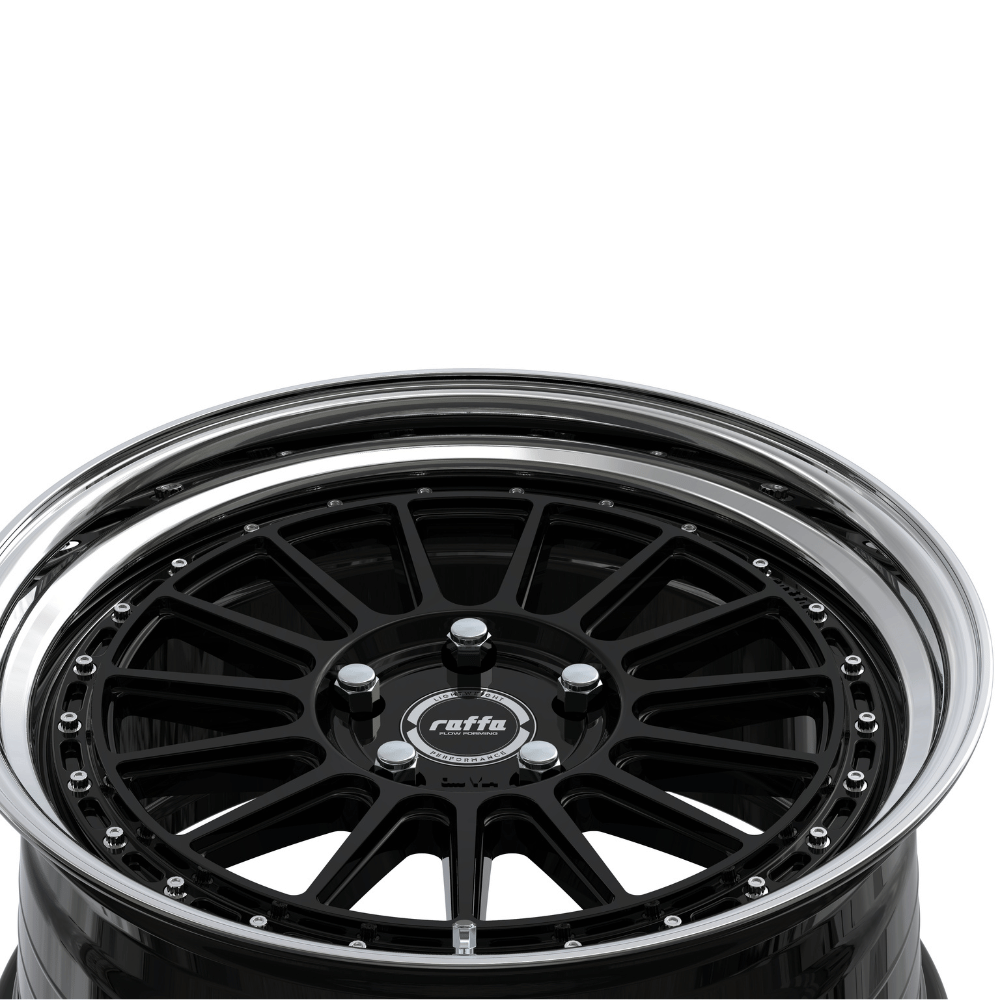 Komplettradsatz Raffa Wheels RF‑04 | 8,5x19 ET45 | LK 5x112 | Audi A3/S3 8V | Silver/Black/Grey/Rosegold Polished - CarWorlds GmbH