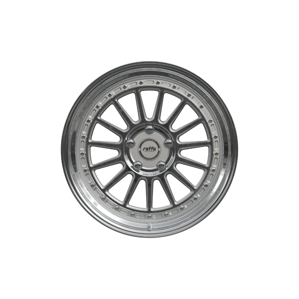 Komplettradsatz Raffa Wheels RF‑04 | 8,5x19 ET45 | LK 5x112 | Audi A3/S3 8V | Silver/Black/Grey/Rosegold Polished - CarWorlds GmbH