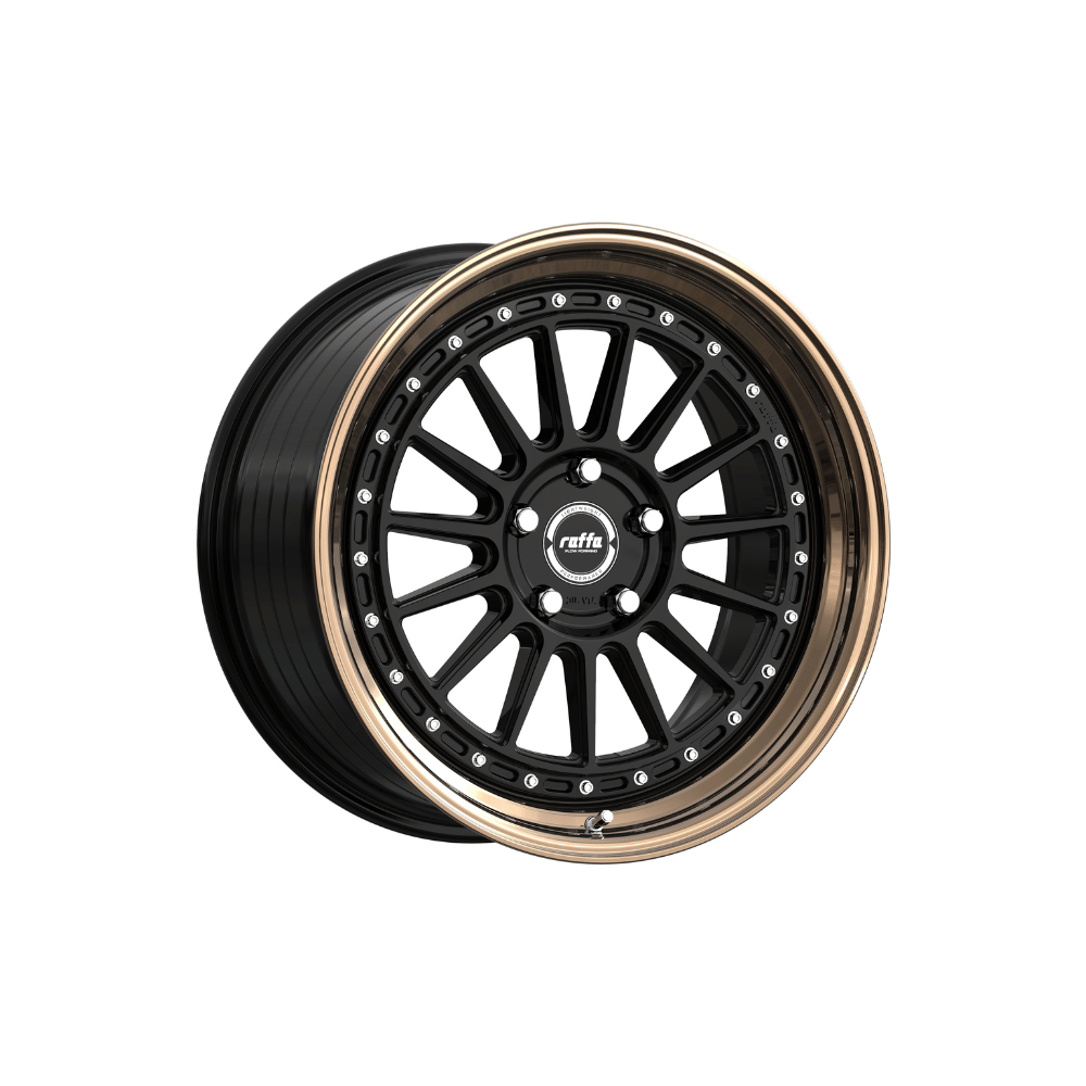 Komplettradsatz Raffa Wheels RF‑04 | 8,5x19 ET45 | LK 5x112 | Audi A3/S3 8V | Silver/Black/Grey/Rosegold Polished - CarWorlds GmbH